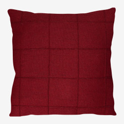 Almofada Grid Linho Marsala 